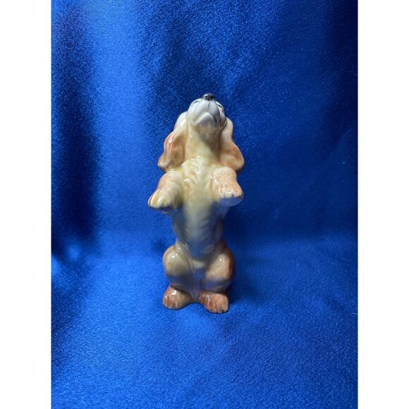 Vintage Porcelain Cocker Spaniel Sitting Up Begging Japan - Picture 2 of 8